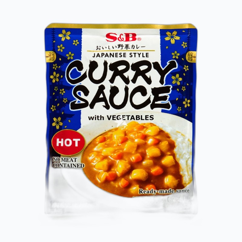 S&B CURRY SAUCE HOT 210G
