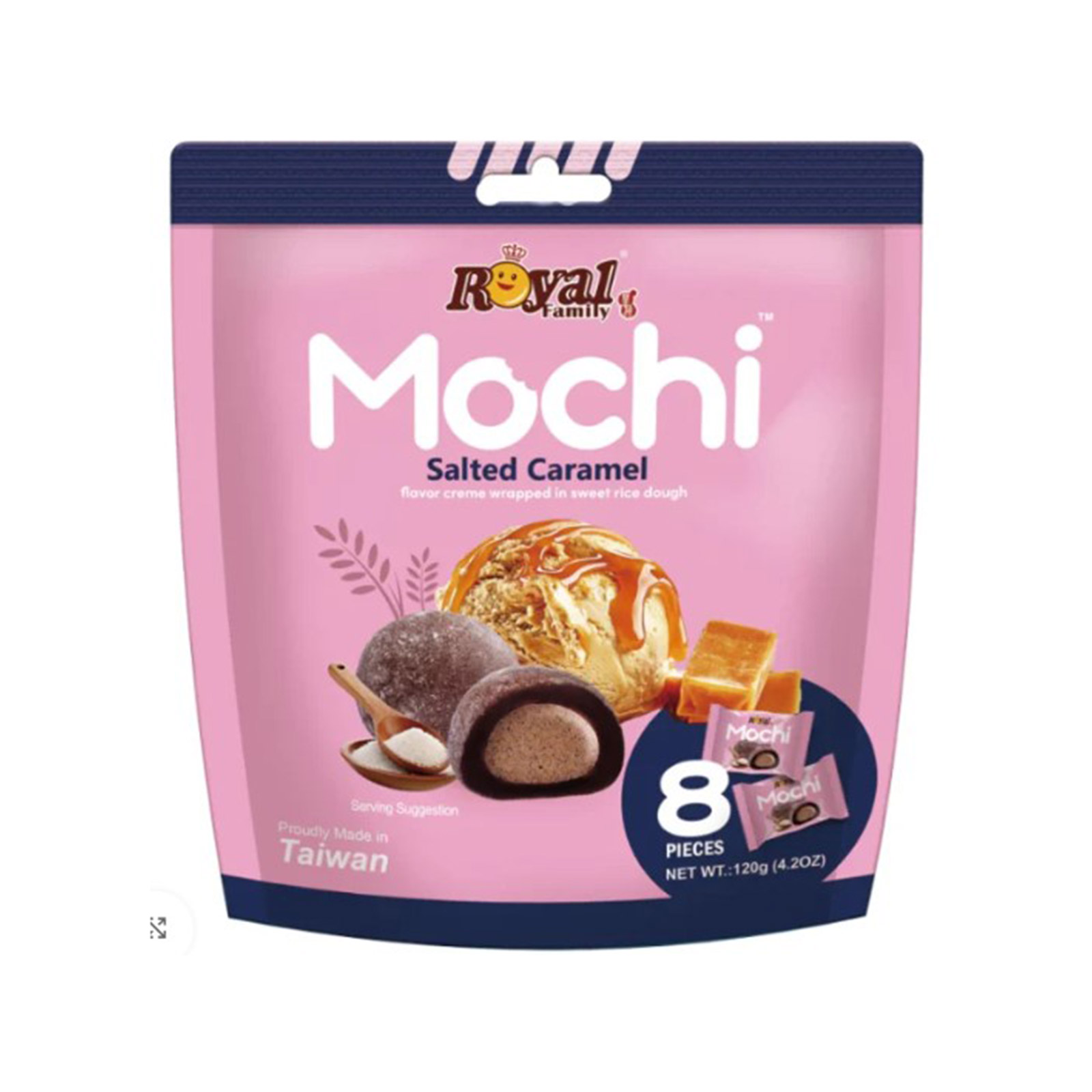 ROYAL FAMILY MOCHI SALTED CARAMEL 120G