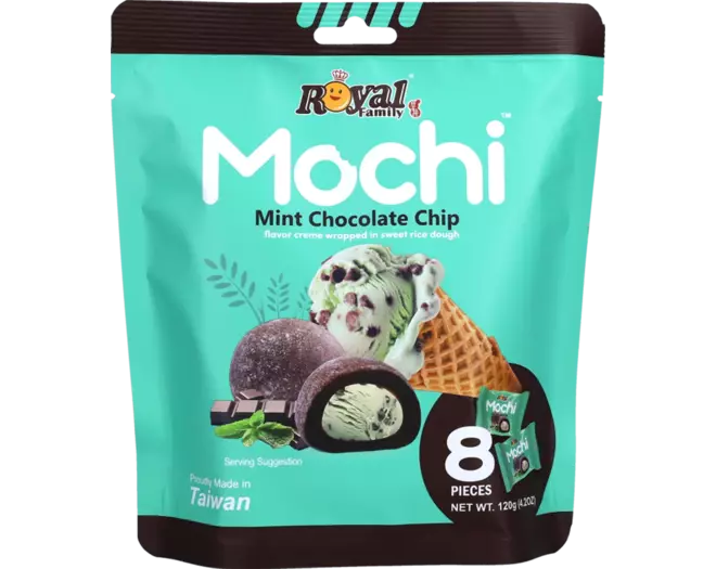 ROYAL FAMILY MOCHI MINT CHOCOLATE CHIP 120G