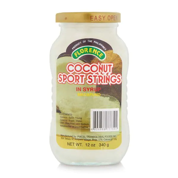 FLORENCE COCONUT  SPORT STRINGS IN SYRUP  340G