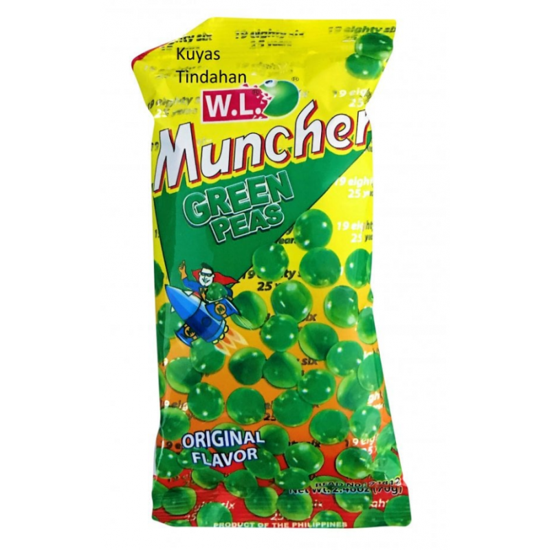 W.L MUNCHER GREEN PEA 70G