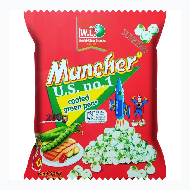 W.L. Muncher香脆豌豆-香辣味 200g