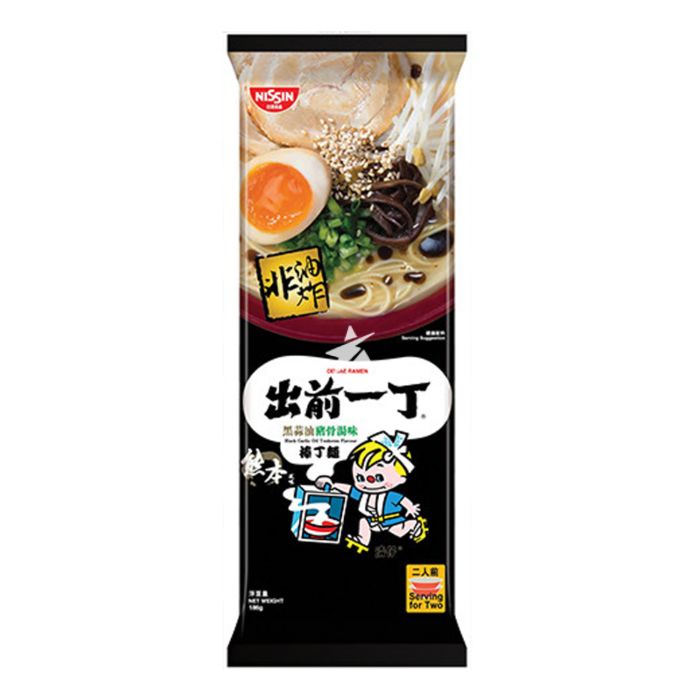 Nissin出前一丁-黑蒜油猪骨汤味 棒面 174g