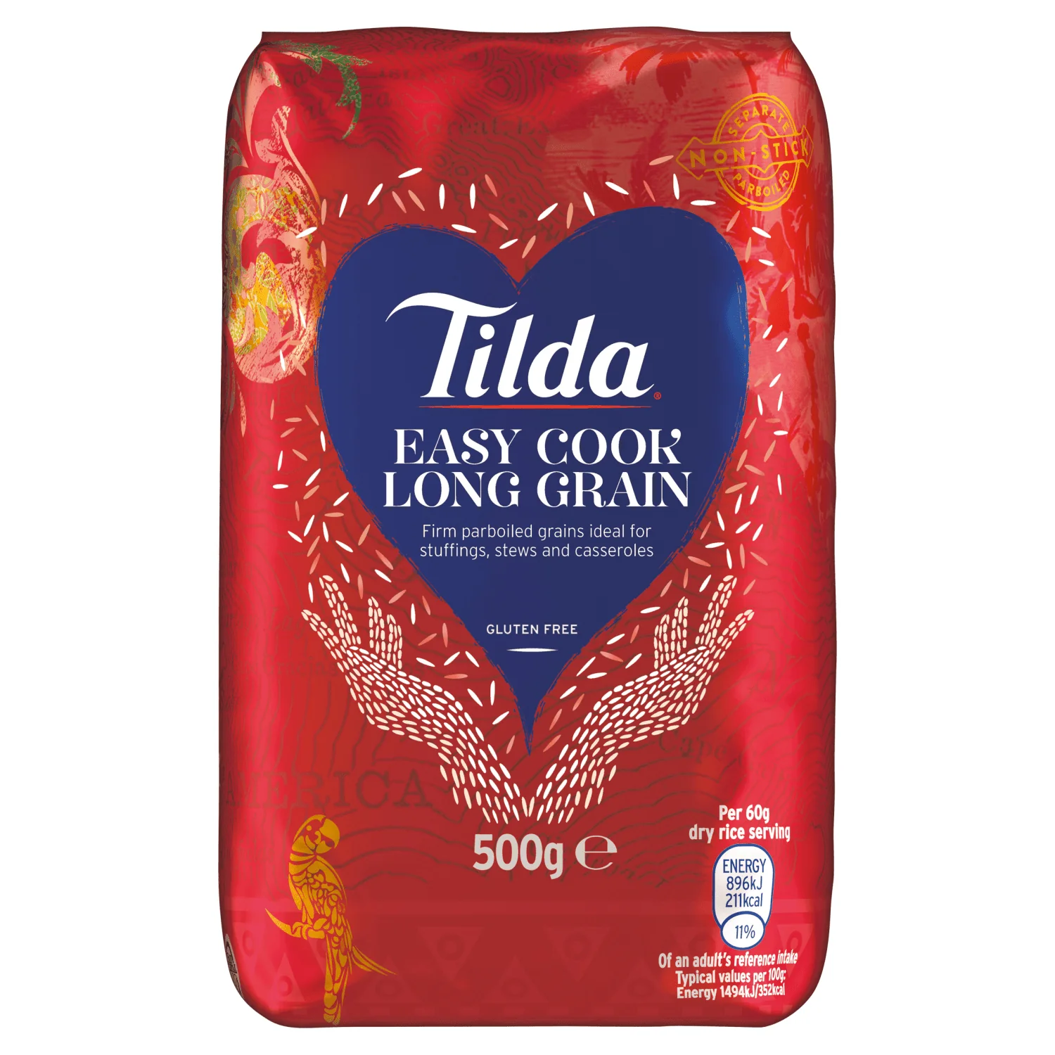 TILDA EASY COOK LONG RICE 500G