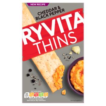 RYVITA THINS CHED BLK PEPPER 125G