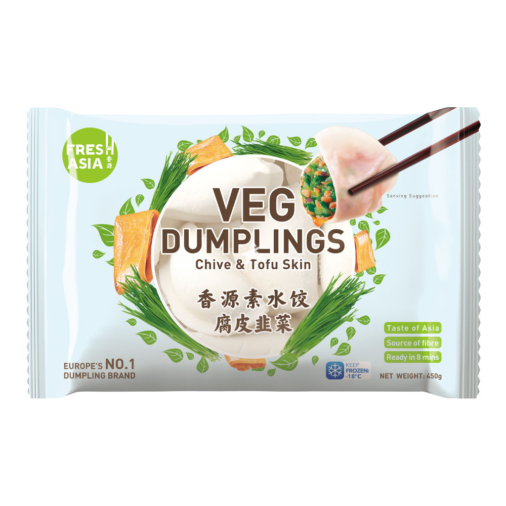 FRESHASIA CHIVE&TOFU DUMPLINGS 450G