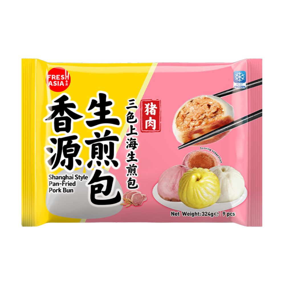 香源生煎包-三色上海猪肉包 324g