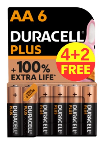 DURACELL PLUS AAA X6