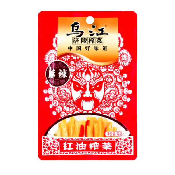 WJ HOT SPICY  MUSTARD PICKLE 80G