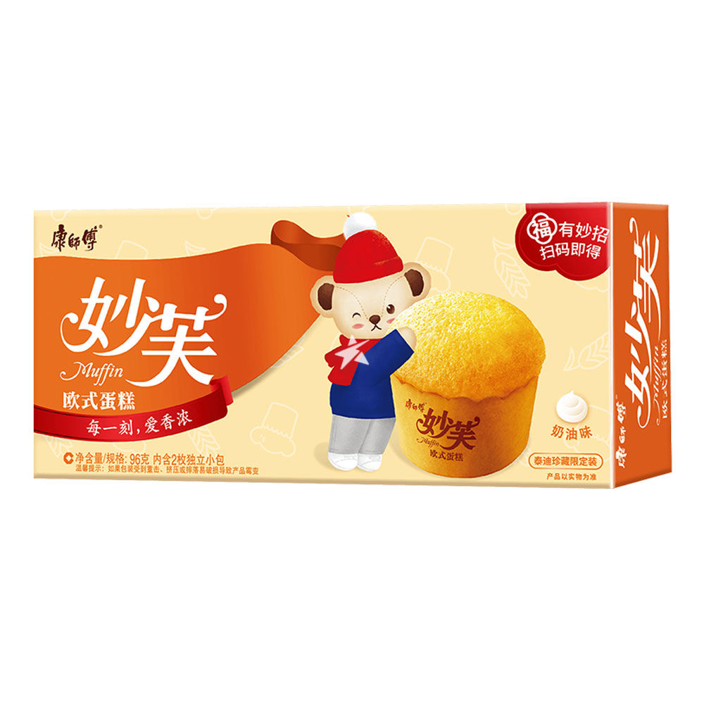 康师傅妙芙欧式蛋糕-奶油味 96g