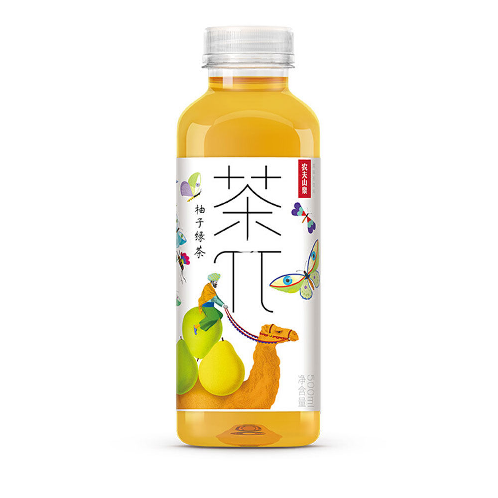 茶π-柚子绿茶 500ml