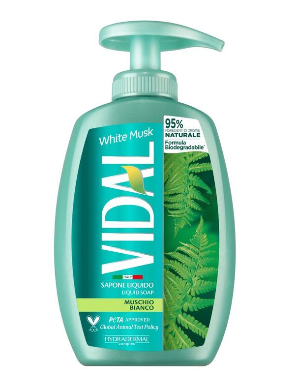 VIDAL LIQUID SOAP WHITE MUSK 300ML