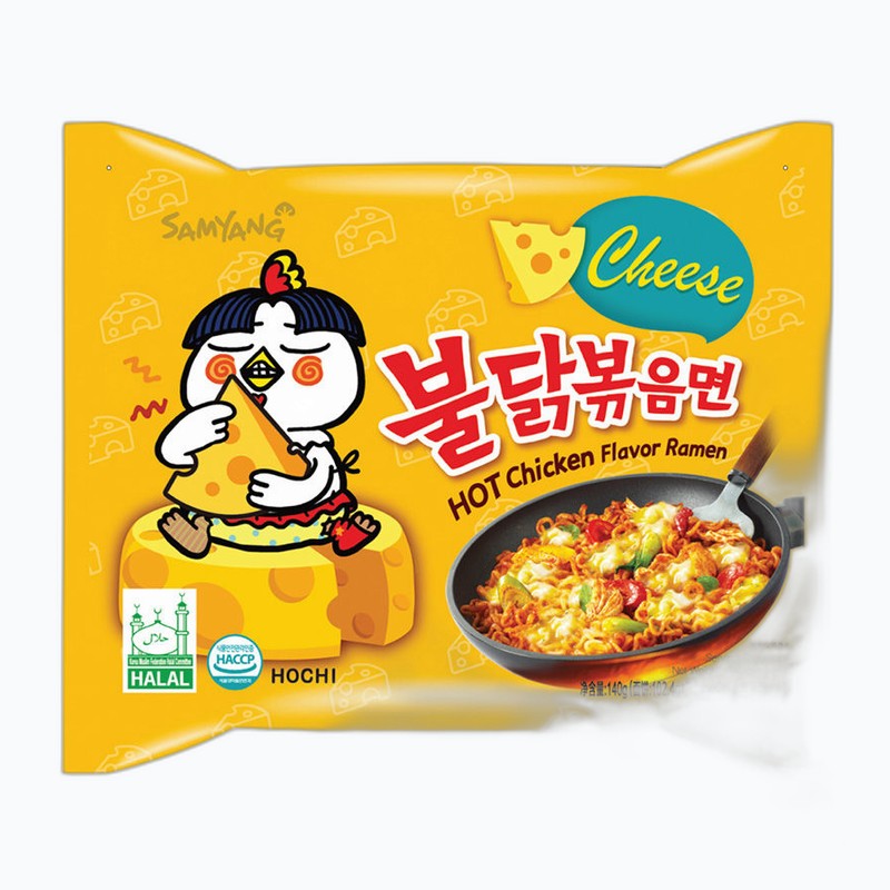 SAMYANG HOT CHICKEN WITH CHEESE INSTANT NOODLE