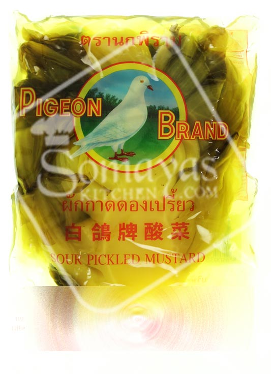 PIGEON SOUR PICKLED MUSTARD HALF IN BRINE 350G